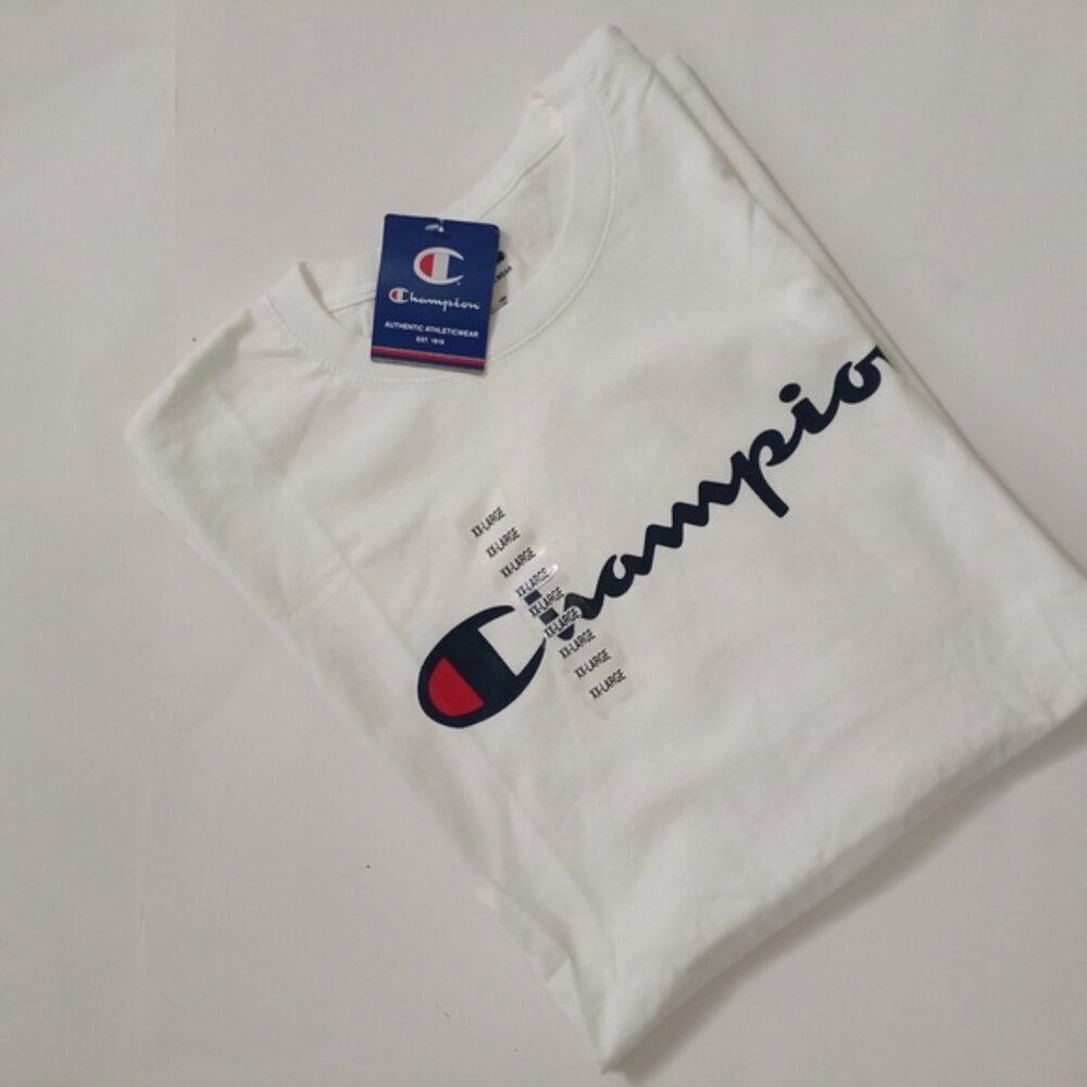 Champion 100% Cotton Classic Short Sleeve T-Shirt Jersey Men's Size XXL